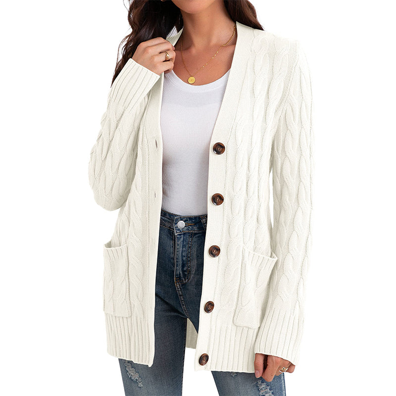 Women's Autumn Midi-Length Knit Sweater 🧥 – Layers Over Tees/Under Coats, Ideal for Office & Brunch Gatherings 💼