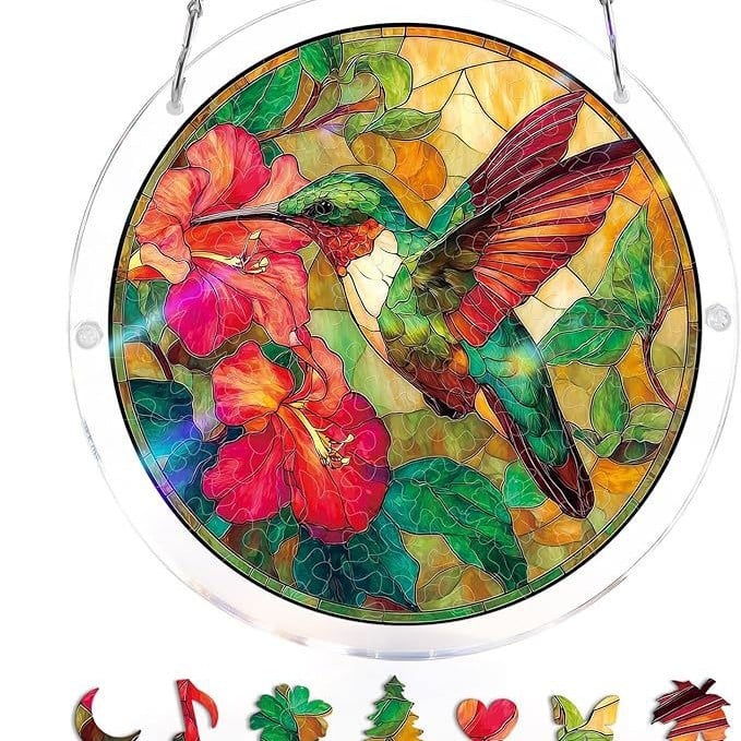 🔥LAST DAY 49% OFF ☀️ 🧩Acrylic 80 Pcs Puzzle✨Suncatcher Hanging Ornament