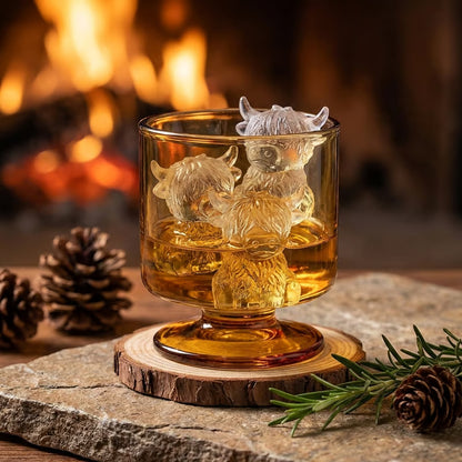 BUY1 GET 1 FREE!!🐮 Mini Highland Cow Ice Cube Mold – Cute 3D Ice for Drinks, Parties & Gifts