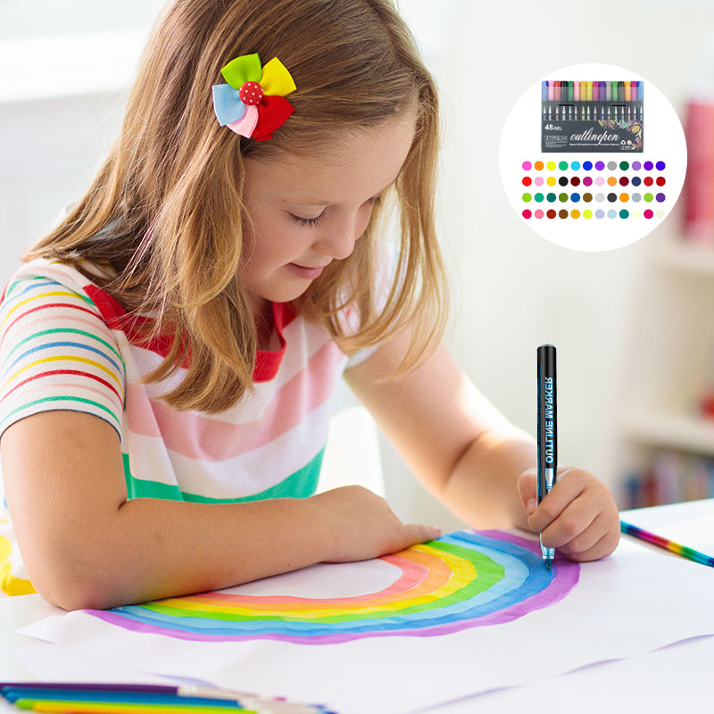 🎅Christmas Gift idea £6.99!!⚡50K+ SOLD!🎁Coloring Lightstick Graffiti Highlighter Pens