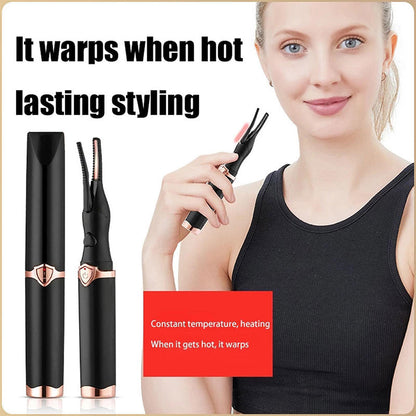🥰2025 HOT SALE - BUY 1 GET 1 FREE!!✨Heated Eyelash Curler for Long-lasting Natural Curling