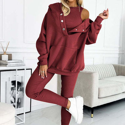 ⏳Time-limited Special £25.99⏰Hooded Casual and Comfortable Sweatshirt Suit