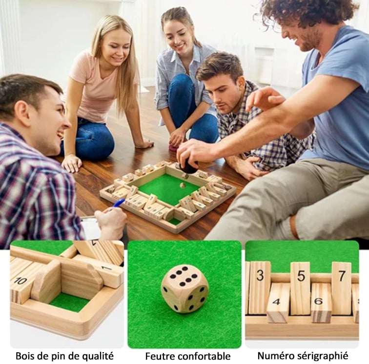 【💥Final 3-hour Preferential Deal 💥】🎉FUN FAMILY GAMES - Shut The Box Board Game