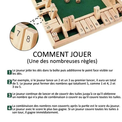 【💥Final 3-hour Preferential Deal 💥】🎉FUN FAMILY GAMES - Shut The Box Board Game