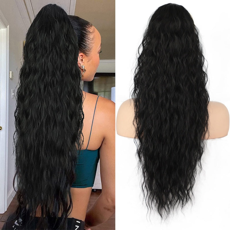 🌸LAST DAY PROMOTION - 50%OFF🌸Curly Wavy Frizzy Hair Extension with Ponytail