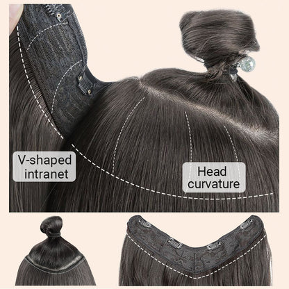 💖Buy 1 get 1 free 🤩Women's Gradient Long Wavy Hair Wig, One-Piece with Adjustable Fit💁