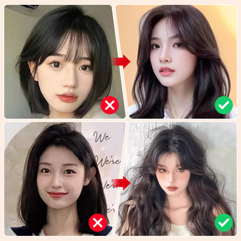 💖Buy 1 get 1 free 🤩Women's Gradient Long Wavy Hair Wig, One-Piece with Adjustable Fit💁