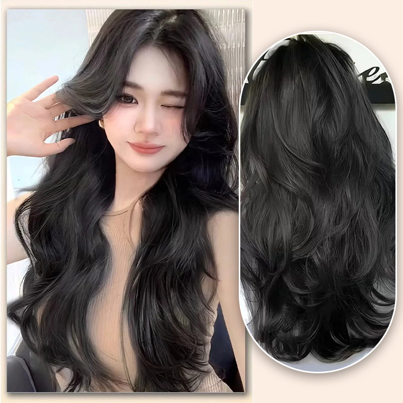 💖Buy 1 get 1 free 🤩Women's Gradient Long Wavy Hair Wig, One-Piece with Adjustable Fit💁