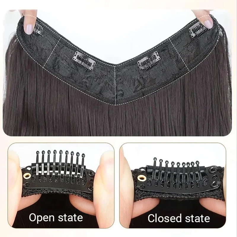 💖Buy 1 get 1 free 🤩Women's Gradient Long Wavy Hair Wig, One-Piece with Adjustable Fit💁