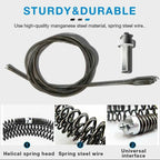 Electric Drain Dredging Spring - Professional Auger Cable for Unclogging Sinks, Bathtubs & Sewer Pipes