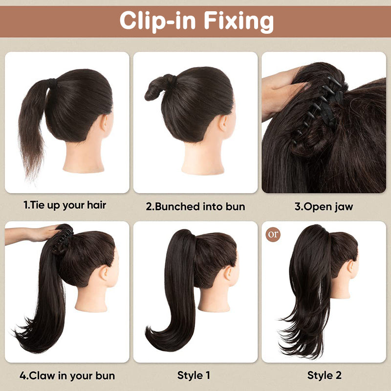 🌸LAST DAY PROMOTION - 50%OFF🌸Curly Wavy Frizzy Hair Extension with Ponytail