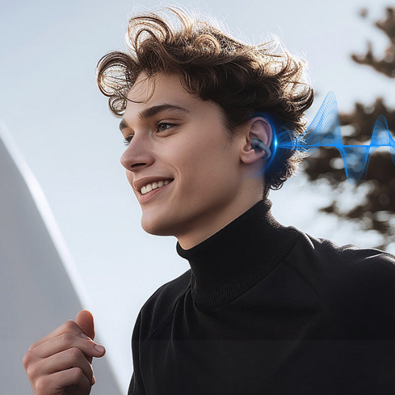 🔥2025 HOT SALE🔥🎧Ear Clip-on Smart Color Screen Intelligent Translation Headset🎧