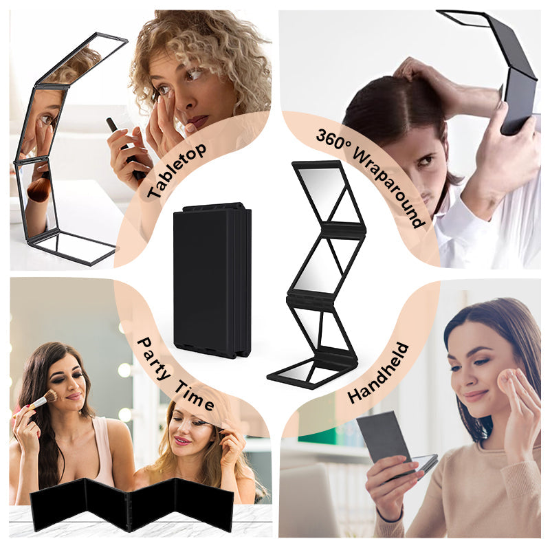 🔥360° Folding Self Haircut & Makeup Mirror