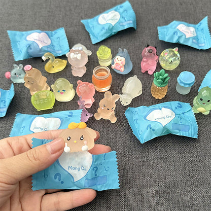 🔥Hot Sale 60% Off🎁Blind Bag Luminous Mini Resin Animal Figures – 10PCS/Set