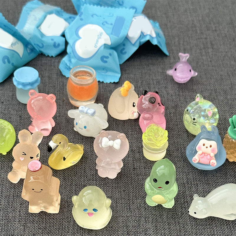 🔥Hot Sale 60% Off🎁Blind Bag Luminous Mini Resin Animal Figures – 10PCS/Set