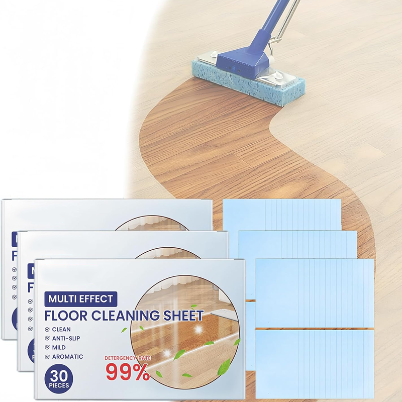 Multi-Effect Decontaminating Floor Cleaning Sheet
