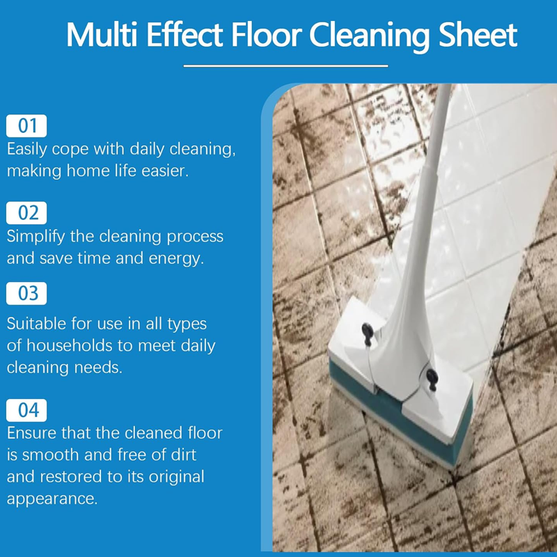 Multi-Effect Decontaminating Floor Cleaning Sheet