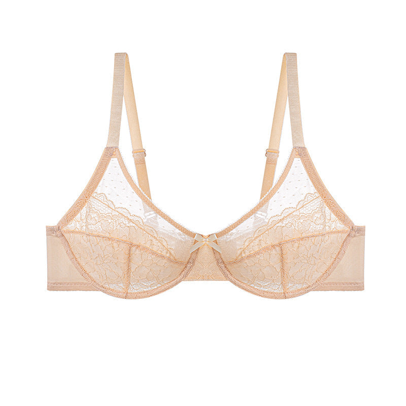 2-Piece Set💕Lacsper Daisy minimizer Bra Floral Lace Unlined Comfort Non-Padded Full Coverage Plus Size Underwire with Supportive Under Band Comfortable Fit