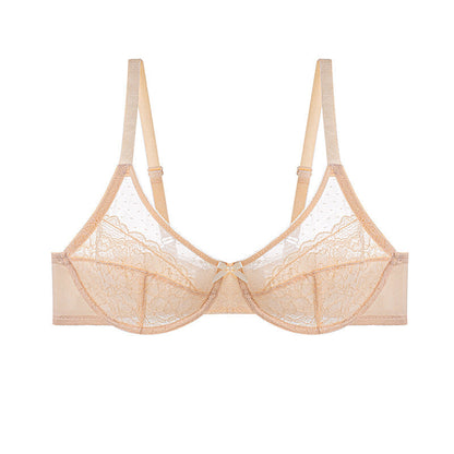 2-Piece Set💕Lacsper Daisy minimizer Bra Floral Lace Unlined Comfort Non-Padded Full Coverage Plus Size Underwire with Supportive Under Band Comfortable Fit