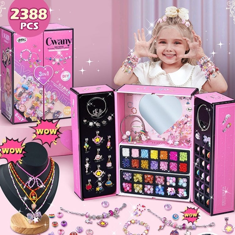 💥 50% OFF! 🎁 Charm Bracelet Jewelry Making Kit – Fun & Creative Crafting for All Ages 🎄