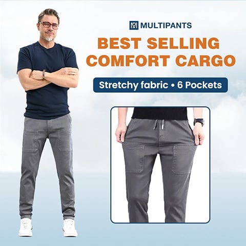 🔥NEW YEAR SALE £14.99!!⚡50K+ SOLD!🔥MultiPants – High Stretch Multi-pocket Durable Cargo Pants