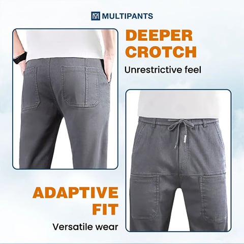 🔥NEW YEAR SALE £14.99!!⚡50K+ SOLD!🔥MultiPants – High Stretch Multi-pocket Durable Cargo Pants