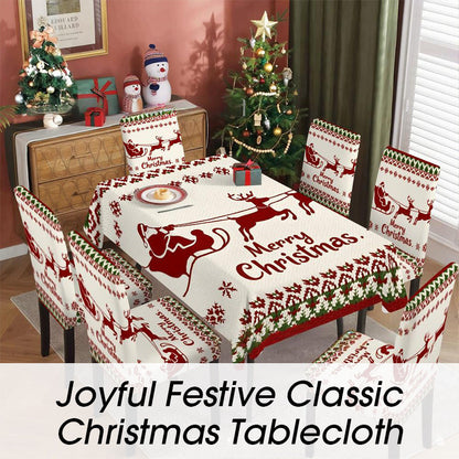 🔥 Start preparing now-Up to 50% OFF 🎄Joyful Festive Classic Christmas Tablecloth