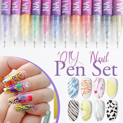 ⏳Time-limited 50% off⏰12 Colors Nail Art Pens Set🎨