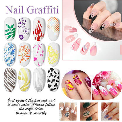 ⏳Time-limited 50% off⏰12 Colors Nail Art Pens Set🎨