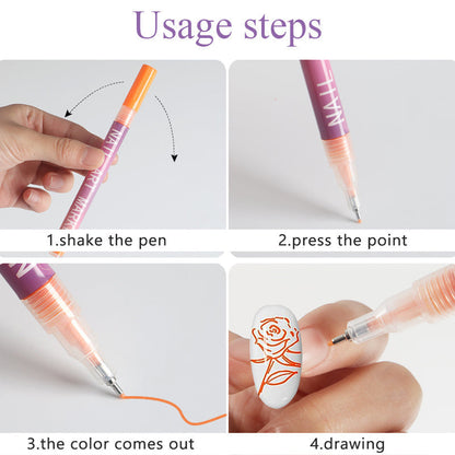 ⏳Time-limited 50% off⏰12 Colors Nail Art Pens Set🎨
