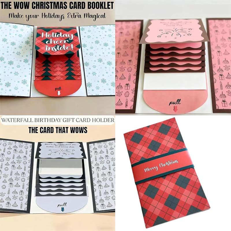 🏆Flash Sale⚡50K+ SOLD! Almost Gone-🎅Handmade Christmas gift card booklet