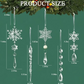 🎅🎄Winter Party Supplies Set❄️Crystal Christmas Snowflake Ornaments