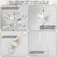 🎅🎄Winter Party Supplies Set❄️Crystal Christmas Snowflake Ornaments