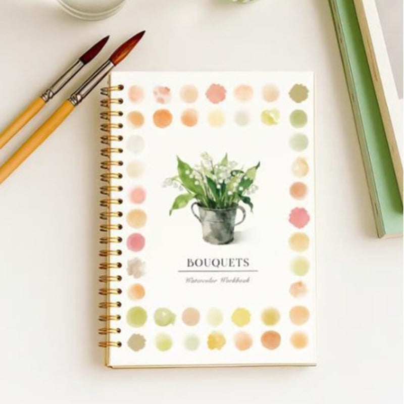 Watercolor Workbook for Beginners with 16 Colors Paint