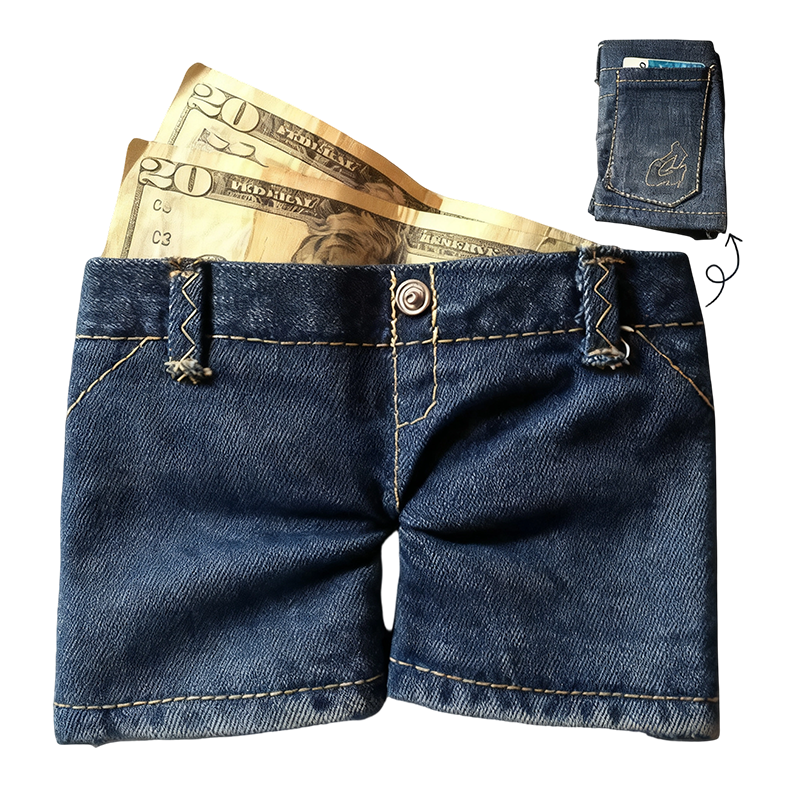 🔥Hot Sale 68% Off🎁Stylish Creative Mini Jeans-Shaped Wallet