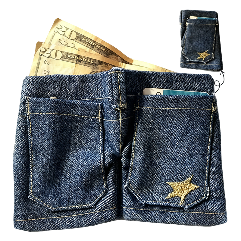 🔥Hot Sale 68% Off🎁Stylish Creative Mini Jeans-Shaped Wallet