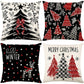 Cute Christmas Print Pillow Cover