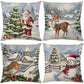 Cute Christmas Print Pillow Cover