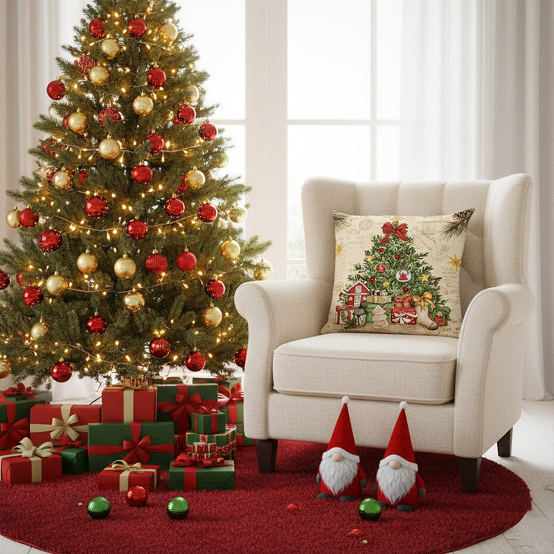 🔥LAST DAY SALE 56% OFF🔥Cute Christmas Print Pillow Cover