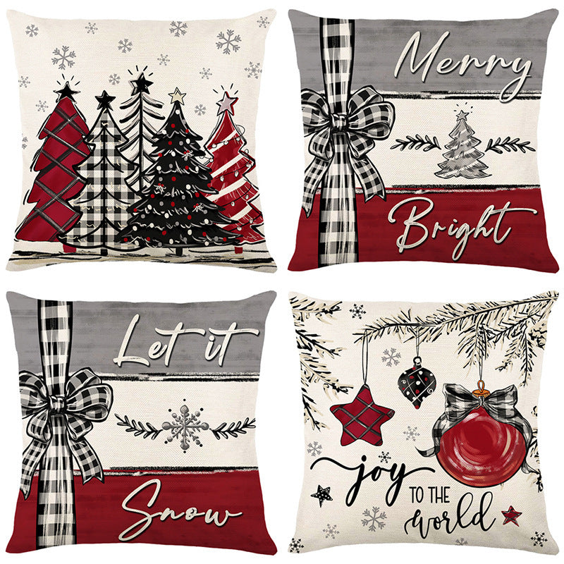 🔥LAST DAY SALE 56% OFF🔥Cute Christmas Print Pillow Cover