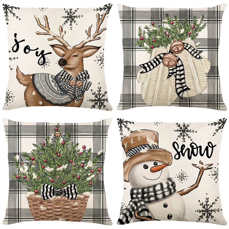 🔥LAST DAY SALE 56% OFF🔥Cute Christmas Print Pillow Cover