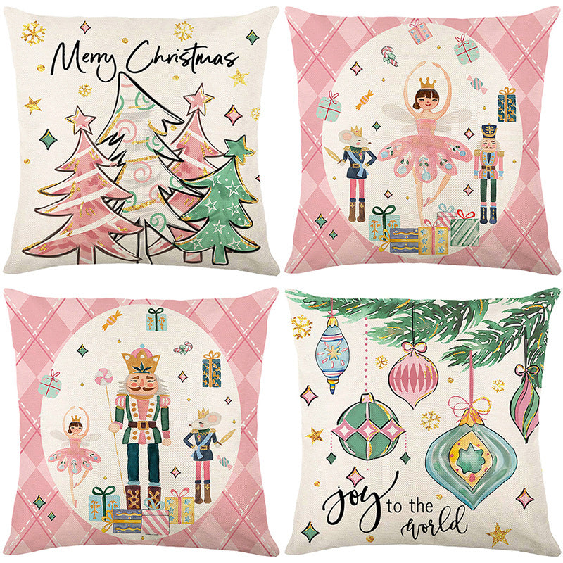 🔥LAST DAY SALE 56% OFF🔥Cute Christmas Print Pillow Cover