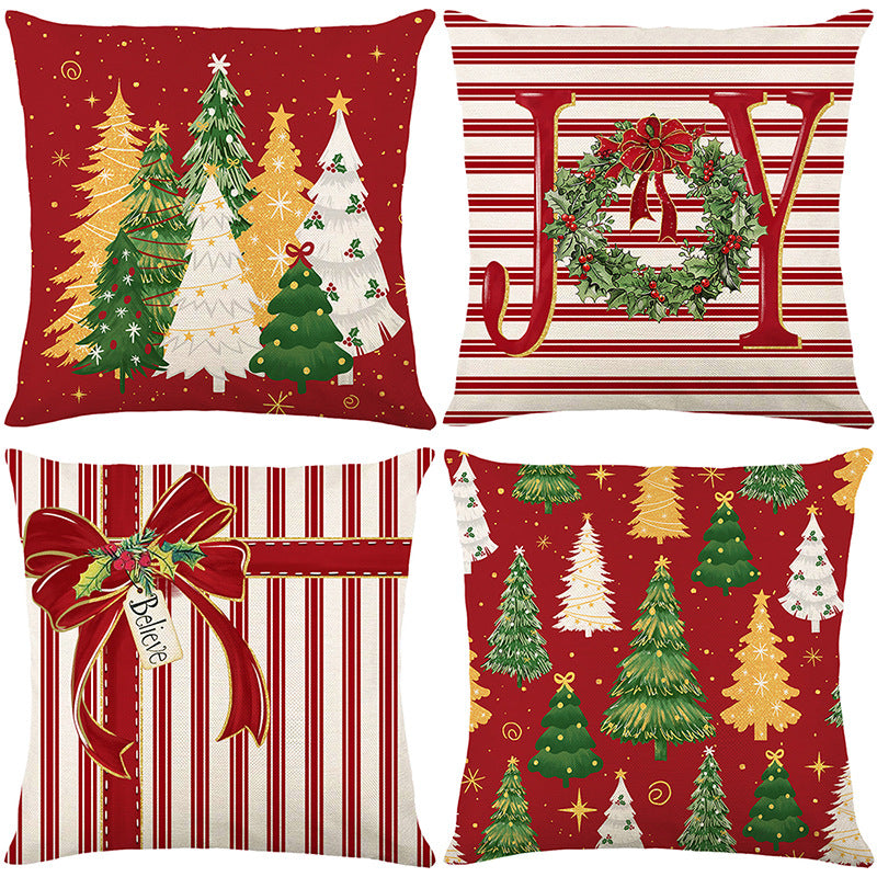 🔥LAST DAY SALE 56% OFF🔥Cute Christmas Print Pillow Cover