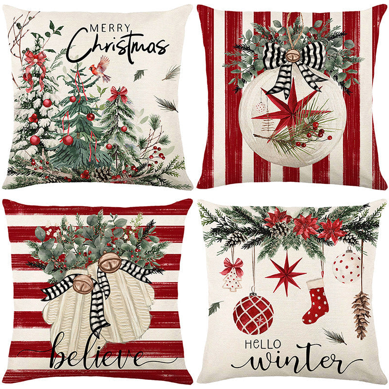 🔥LAST DAY SALE 56% OFF🔥Cute Christmas Print Pillow Cover