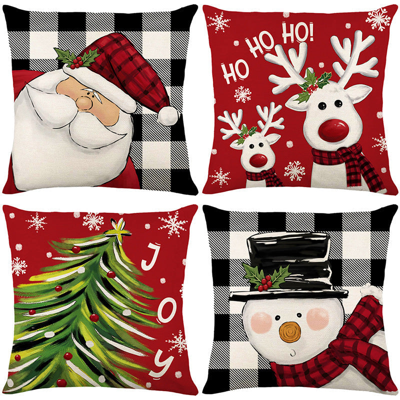 🔥LAST DAY SALE 56% OFF🔥Cute Christmas Print Pillow Cover