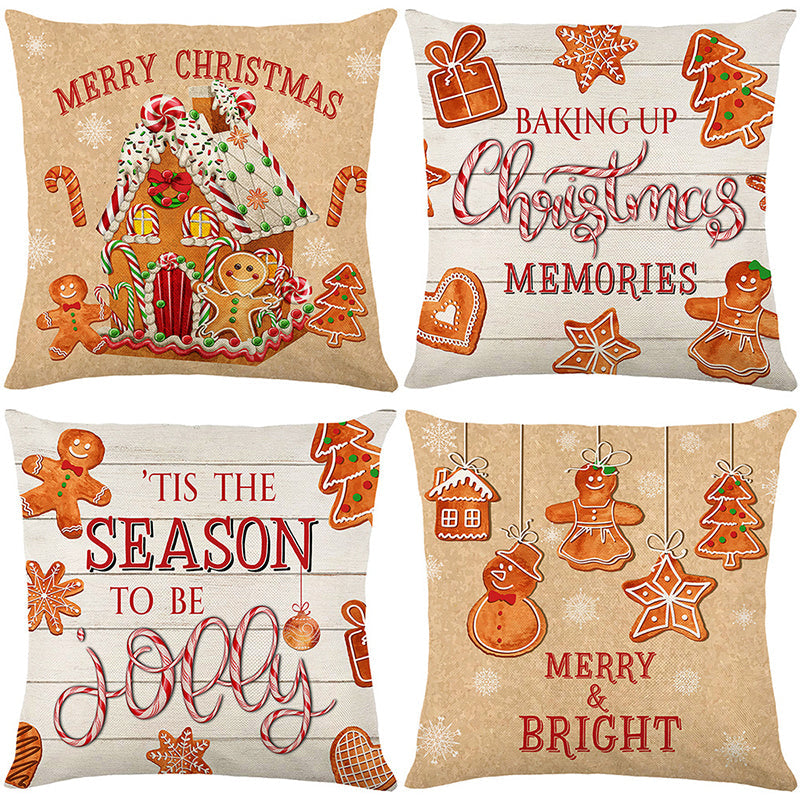 🔥LAST DAY SALE 56% OFF🔥Cute Christmas Print Pillow Cover