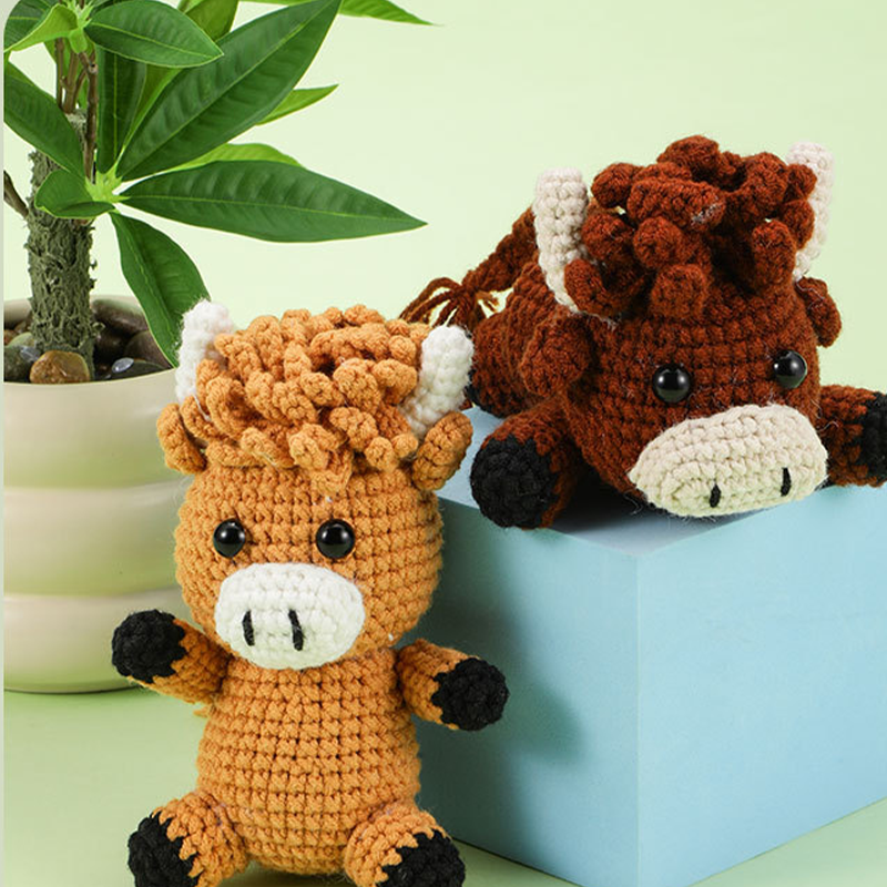 🧵DIY Hand-Knitted Animal Kit for Beginner