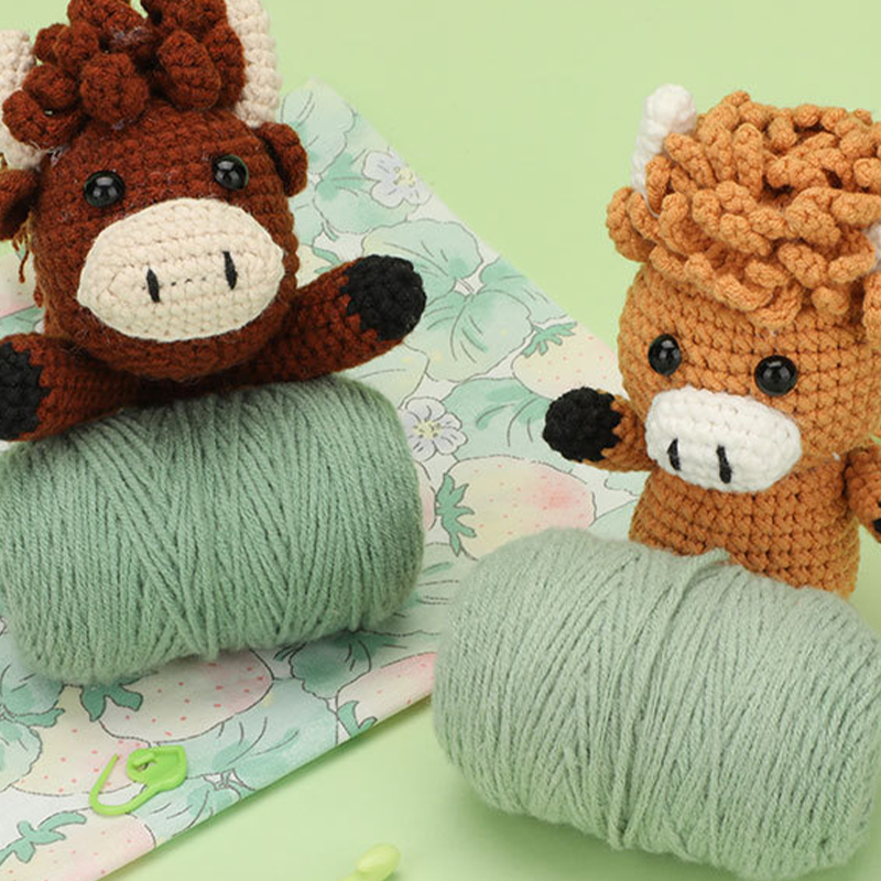 🧵DIY Hand-Knitted Animal Kit for Beginner
