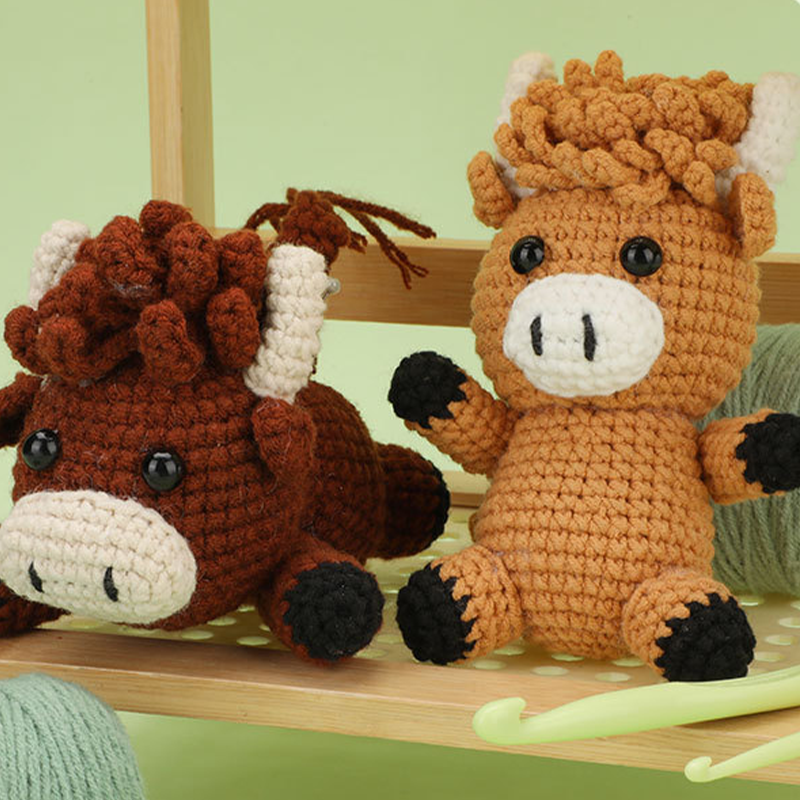 🧵DIY Hand-Knitted Animal Kit for Beginner