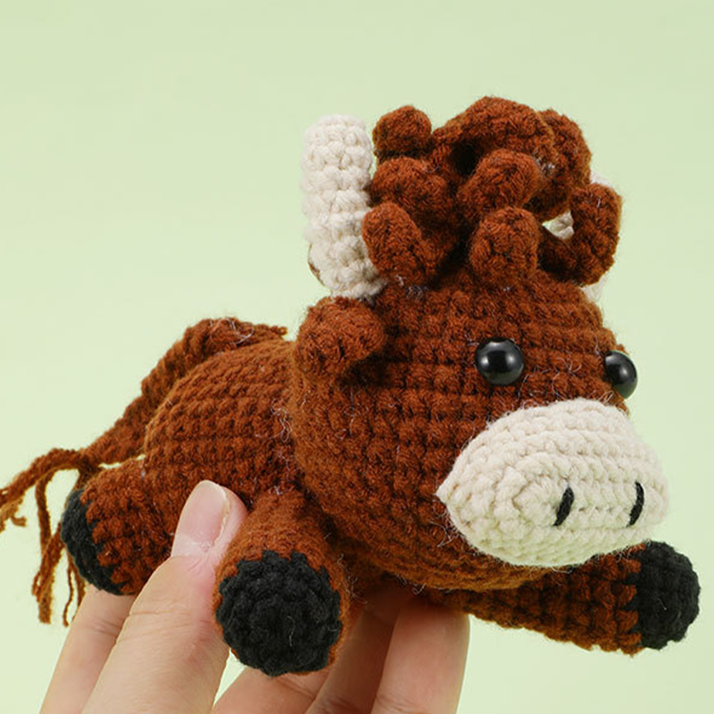 🧵DIY Hand-Knitted Animal Kit for Beginner